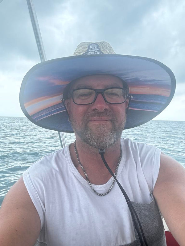The South Shore Lake Huron Sunset Straw Hat